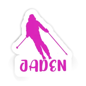 Aufkleber Skifahrerin Jaden Image