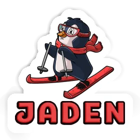 Skifahrerin Aufkleber Jaden Image