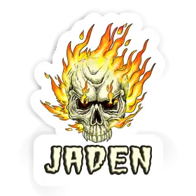 Jaden Autocollant Tête de mort Image