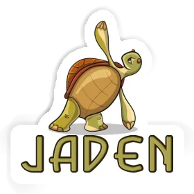 Jaden Autocollant Tortue yoga Image