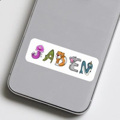 Aufkleber Tierschrift Jaden Gift package Image