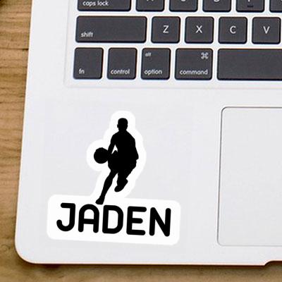 Sticker Jaden Basketball Player Notebook Image