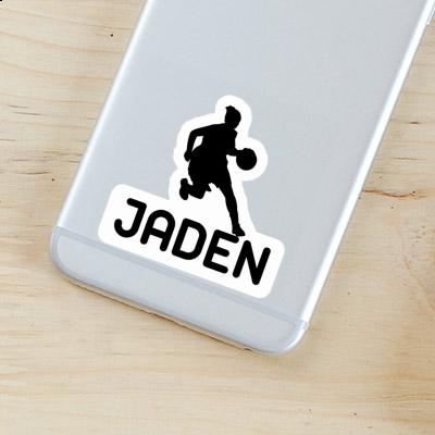 Joueuse de basket-ball Autocollant Jaden Laptop Image