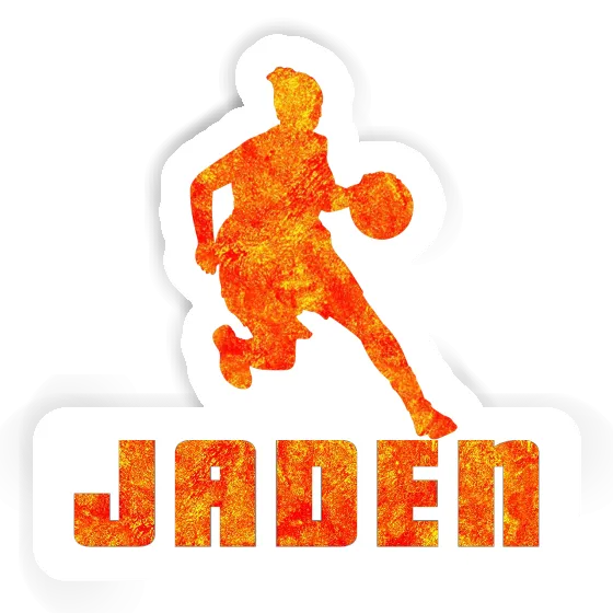 Basketball Player Sticker Jaden Laptop Image