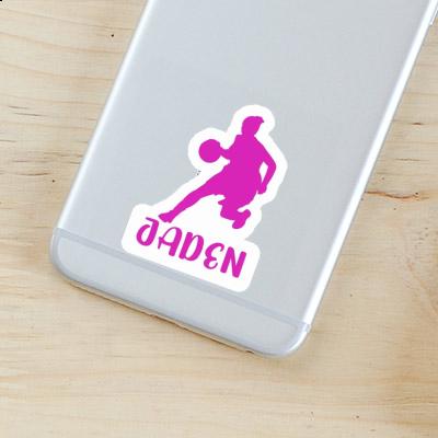 Autocollant Joueuse de basket-ball Jaden Laptop Image