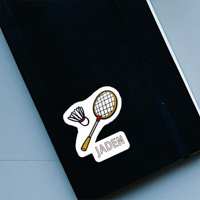 Badminton Racket Sticker Jaden Laptop Image