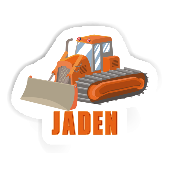 Sticker Excavator Jaden Notebook Image