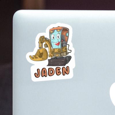 Sticker Excavator Jaden Laptop Image