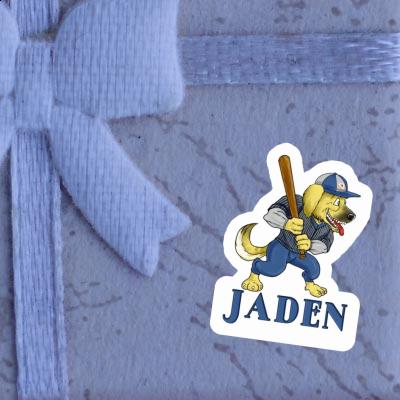 Baseball Dog Sticker Jaden Image