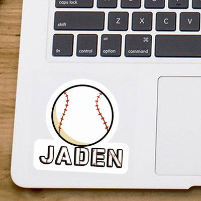 Jaden Autocollant Balle de baseball Laptop Image