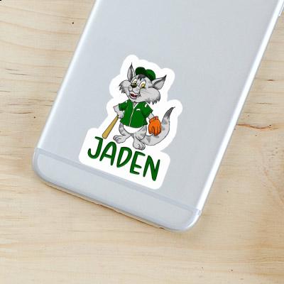 Sticker Baseball Cat Jaden Laptop Image