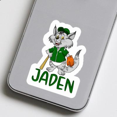 Sticker Baseball Cat Jaden Notebook Image