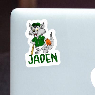 Chat de baseball Autocollant Jaden Laptop Image