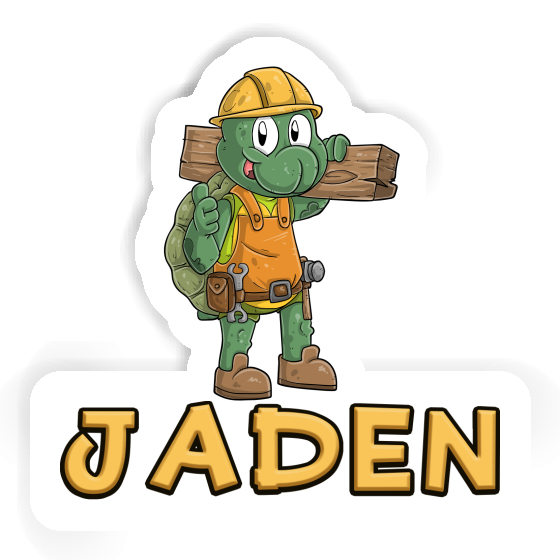 Sticker Jaden Construction worker Laptop Image