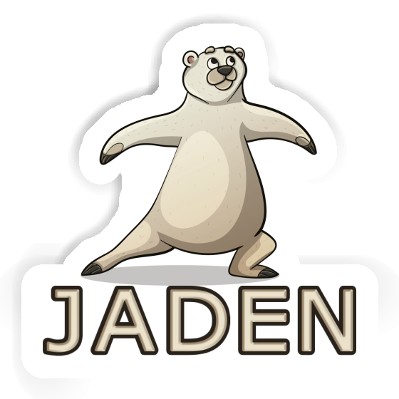 Yoga Bear Sticker Jaden Gift package Image