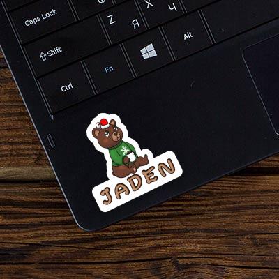 Jaden Sticker Christmas Bear Notebook Image