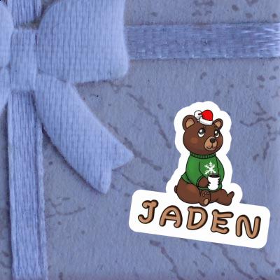 Jaden Sticker Christmas Bear Gift package Image