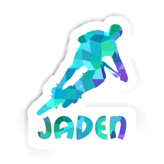 Biker Sticker Jaden Notebook Image