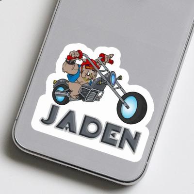 Motorbike Rider Sticker Jaden Notebook Image