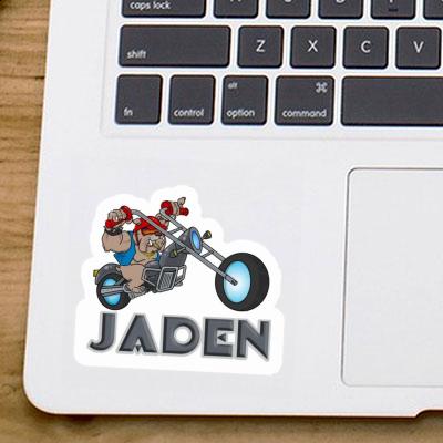 Motorbike Rider Sticker Jaden Gift package Image