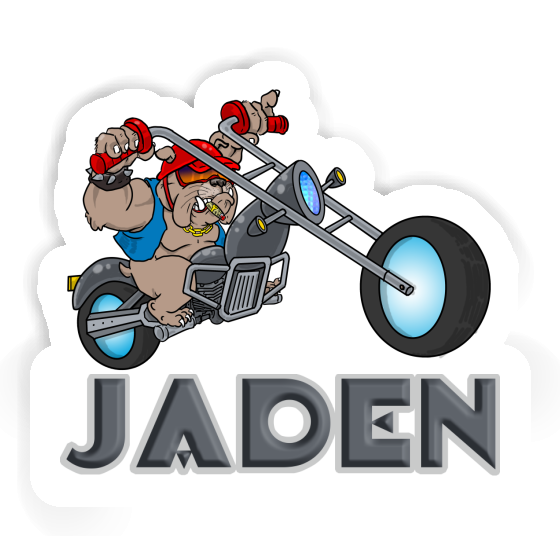 Motorbike Rider Sticker Jaden Gift package Image