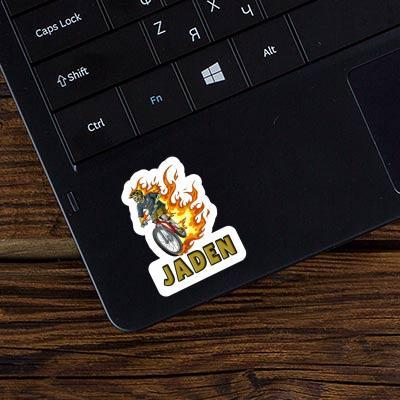 Jaden Sticker Mountainbiker Laptop Image