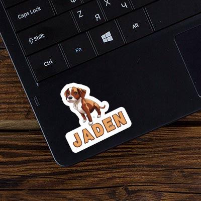 Sticker Jaden Boxer Dog Gift package Image