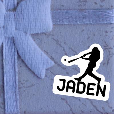 Baseball Player Sticker Jaden Laptop Image