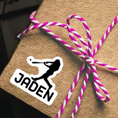 Sticker Jaden Baseballspieler Notebook Image