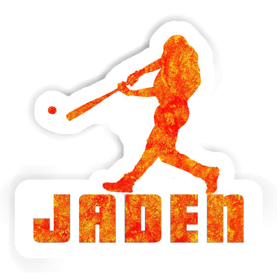 Baseball Player Sticker Jaden Notebook Image