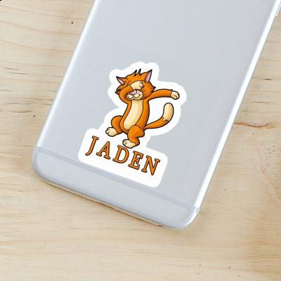 Dabbing Cat Sticker Jaden Gift package Image