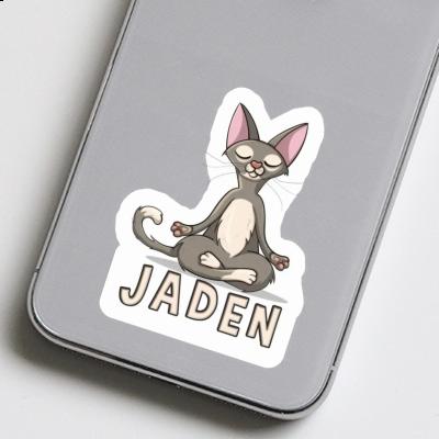 Sticker Yoga-Katze Jaden Gift package Image