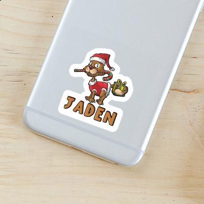 Jaden Sticker Christmas Cat Notebook Image