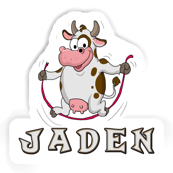 Sticker Fitness Cow Jaden Image