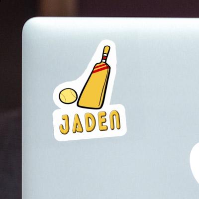 Sticker Cricket Bat Jaden Notebook Image