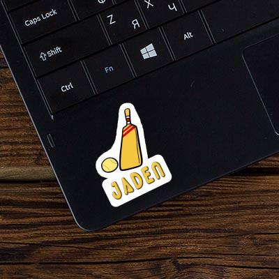 Sticker Cricket Bat Jaden Laptop Image