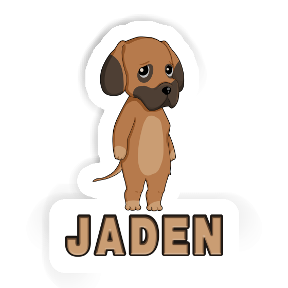 Sticker German Mastiff Jaden Gift package Image