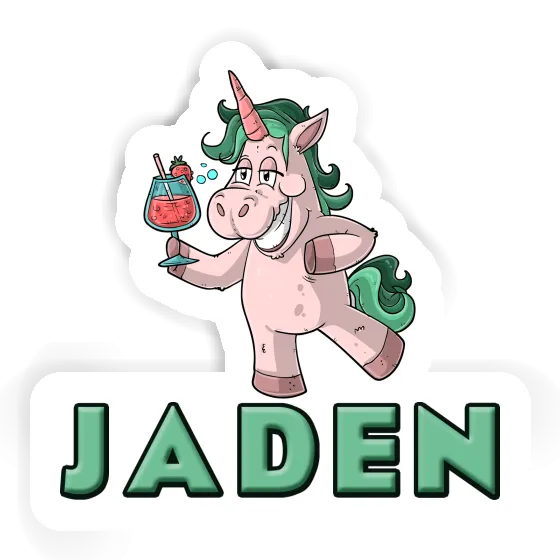 Party Unicorn Sticker Jaden Laptop Image