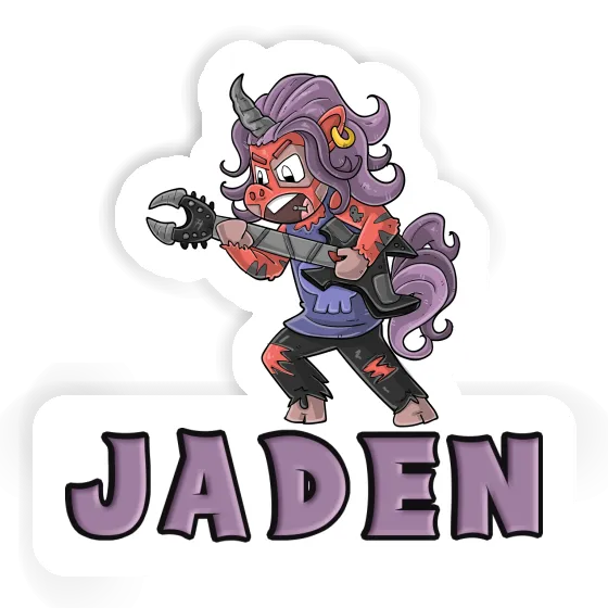 Rocking Unicorn Sticker Jaden Gift package Image