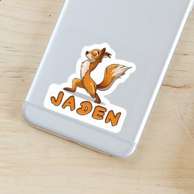 Yoga Squirrel Sticker Jaden Notebook Image