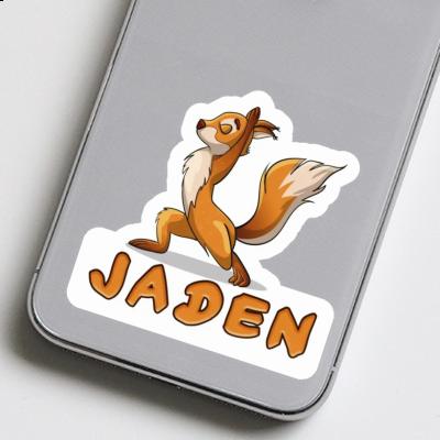 Yoga Squirrel Sticker Jaden Notebook Image