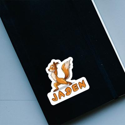 Sticker Yoga-Eichhörnchen Jaden Image