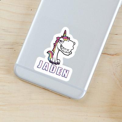 Sticker Jaden Grinning Unicorn Gift package Image