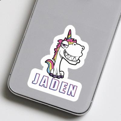 Sticker Jaden Grinning Unicorn Gift package Image