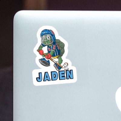 Joueur de hockey sur glace Autocollant Jaden Notebook Image