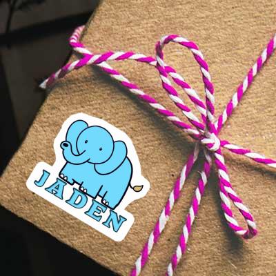 Sticker Jaden Elefant Notebook Image