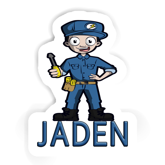 Sticker Electrician Jaden Laptop Image