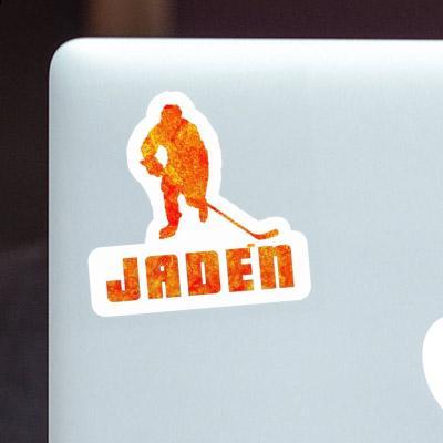 Jaden Sticker Hockey Player Image