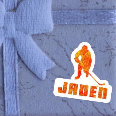 Jaden Sticker Hockey Player Notebook Image