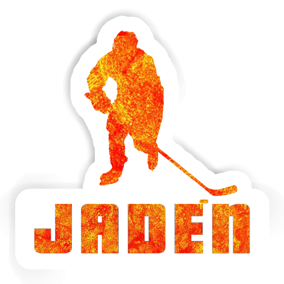 Jaden Autocollant Joueur de hockey Laptop Image